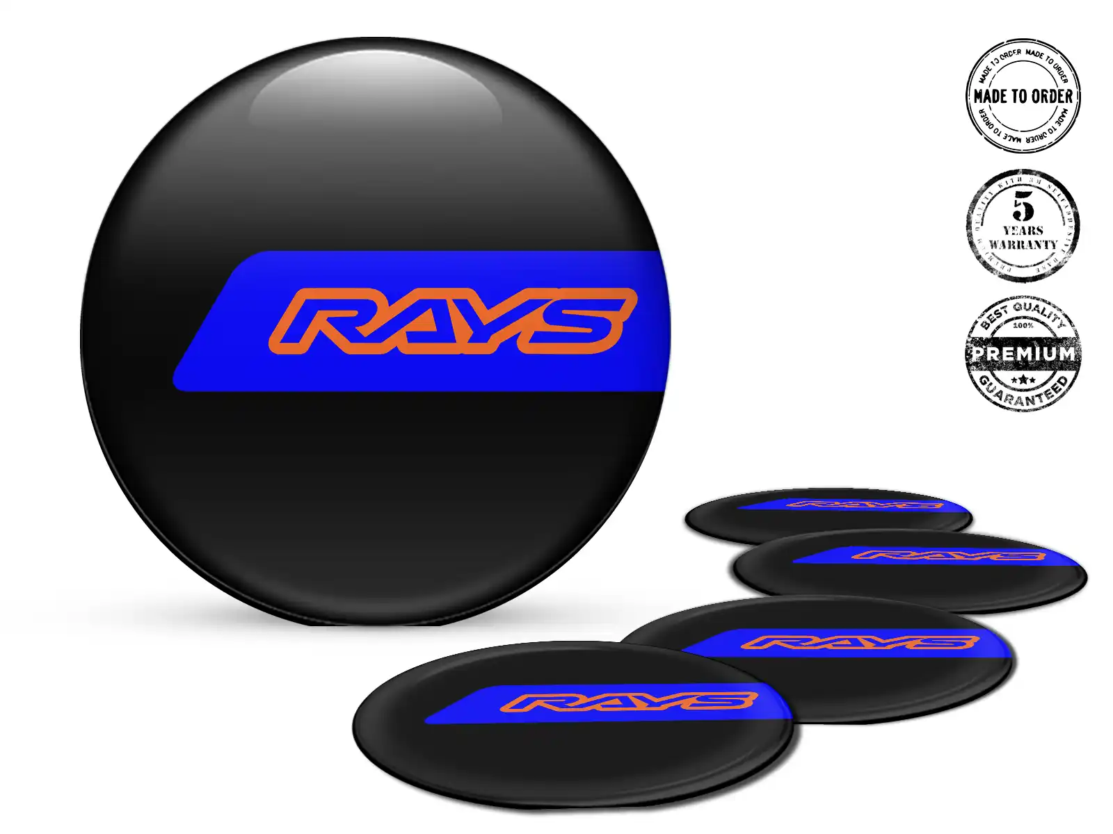 Rays Aufkleber auf Felgen Individuelle Epoxy-Ausgabe